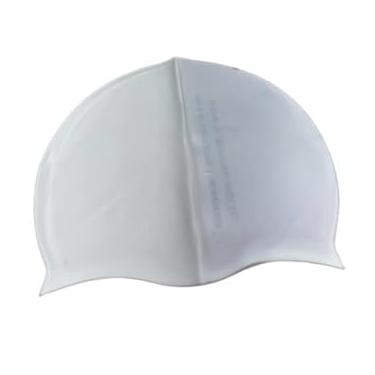 Imagem de Touca De Silicone Para Natação Jovens E Adultos diversas cores (Branca)