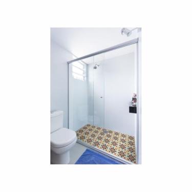 Imagem de Adesivo Para Piso Antiderrapante Lavável Ladrilho Imperial - Cromo Sig