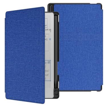 Imagem de E NET-CASE Capa para notável Paper Pro Move 18,5 cm, capa fólio Skin Touch Feeling Book com suporte de caneta integrado para notável Paper Pro Move 18,5 cm, lançado em 2025 (azul)