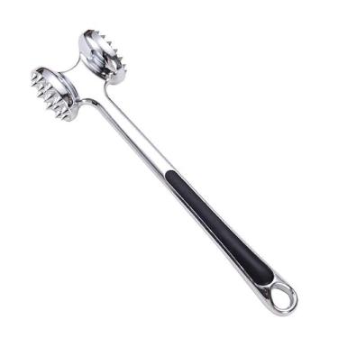 Imagem de Martelo de Carne, Batedor de Carne e Amaciador de Carne Profissional em Aço Inox - Ferramenta de Cozinha para Amaciar Carnes(1)