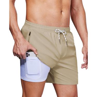 Imagem de Calções de banho Alimens & Gentle Boys de 13 cm com forro de compressão