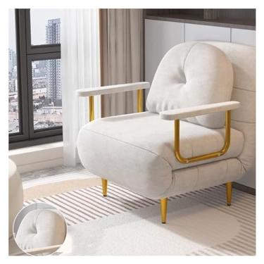Imagem de Sofá-cama dobrável Sofá-cama dobrável moderno, sofá-cama com encosto ajustável multifuncional, poltrona reclinável conversível, adequado para sala de estar, quarto(Branco,80cm)