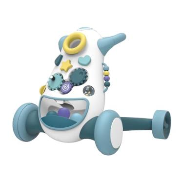 Imagem de Andador K1-Blue para Bebês – Dispositivo Estiloso e Seguro, Auxilia nos Primeiros Passos, Design Ergonômico, Rodas Emborrachadas, Cor Azul Vibrante, Idade a partir de 6 Meses