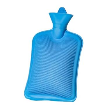 Imagem de Bolsa de Água Térmica 2L Compressa de Água Quente e Fria - Bolsa de Borracha para Cólicas, Dores Musculares, Torcicolos e Inflamações - Terapia Térmica - Shop100 (Azul)