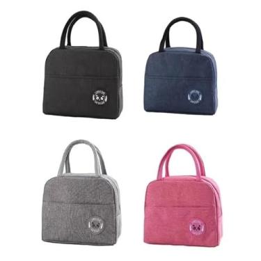 Imagem de Bolsa Térmica Portátil com Isolamento Térmico Estilo Desenho para Alimentos