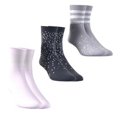 Imagem de Kit 3 Pares De Meias Adidas Sparkle Unissex