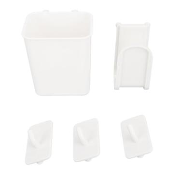 Imagem de Organizador de parede para gaveta de armário e placa de estacas para aquecedor de água a gás com ganchos de plástico universal