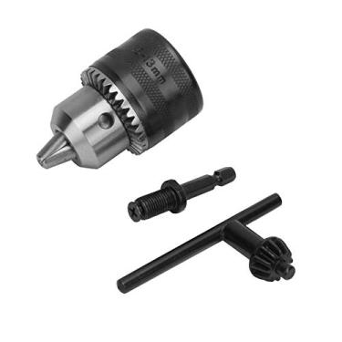 Imagem de Mandril de broca tipo chave, tipo leve 1,5-13 mm 3/8-24Unf Kit de ferramentas de mandril de broca + haste de extensão rosqueada hexagonal 1/4 3/8, 1,5-13 mm 3/8-24UNF