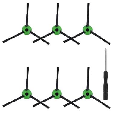 Imagem de 6 peças de escovas laterais de substituição compatíveis com modelos iRobot Roomba i,e e j Series com borda de chave de fenda cruzada, escova giratória, ferramenta de limpeza, acessórios de peças de