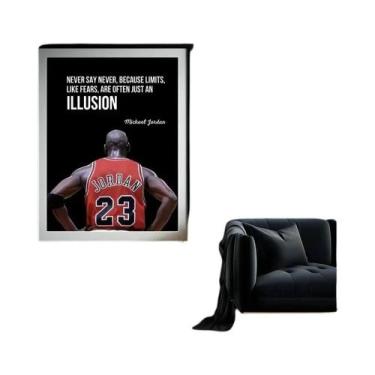 Imagem de Pôster Motivacional De Basquete Michael Jordan Kobe Em Tela Para Decor