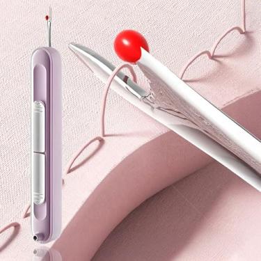 Imagem de 2 em 1 Multifuncional Removedor Automático de Agulhas e Linhas Kit Ripper de Costura DIY Ferramentas de Bordado Artesanal, 11 cm (Roxo)