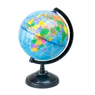 Imagem de Globo Terrestre Decorativo em PVC, 22cm, Modelo Clássico para Decoração e Estudos
