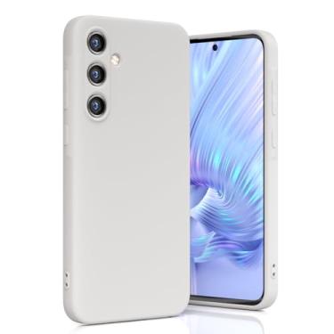 Imagem de Boaixiaen Compatível com Samsung Galaxy A35 5G, capa de telefone à prova de choque de silicone líquido fino macio TPU com proteção total à prova de choque para Galaxy A35 5G de 6,6 polegadas (pedra)