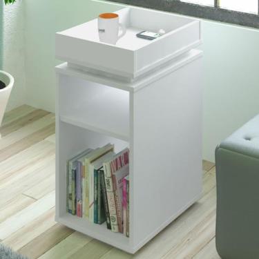 Imagem de Mesa de Canto Olivia 3 Nichos Branco - Artely - Artely Móveis, Branco