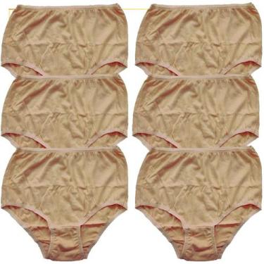 Imagem de Kit 5 Calçola Senhora PLUS SIZE 100 Algodão G3 G4 G5 - Maramiss Linger