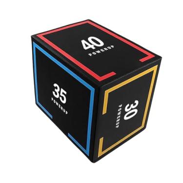 Imagem de simhoa Caixa de salto pliométrica 3 em 1, caixa de degraus, fitness, portátil, PVC, treino, treinamento de força versátil, salto