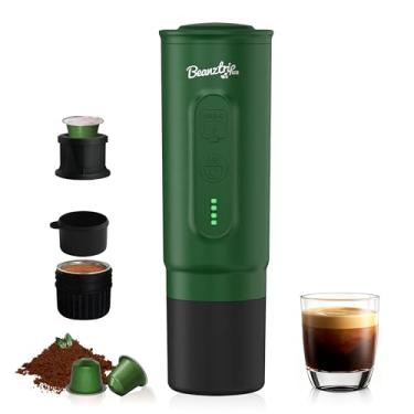 Imagem de H02PRO Cafeteira de viagem, máquina de café expresso portátil para acampamento, mini cafeteira de 20 bares compatível com cápsulas NS e café moído, máquinas de café de carro com autoaquecimento