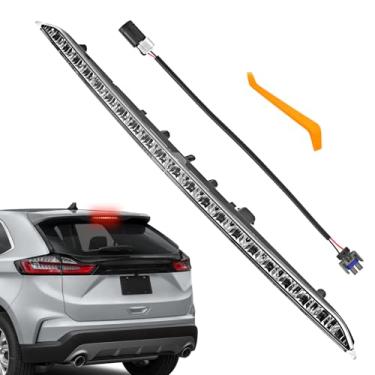 Imagem de Turvysen Terceira luz de freio 923-133 compatível com Ford Edge 2015-2024, lente clara, luz vermelha, montagem de lâmpada de 3ª parada, substitui FT4Z13A613A