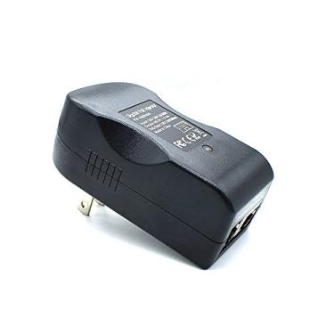Imagem de Injetor POE Gigabit Power Over Ethernet de 48 V, adaptador PoE de parede de 24 W, compatível com 100/1000Mbps 802.3af, até 100 metros
