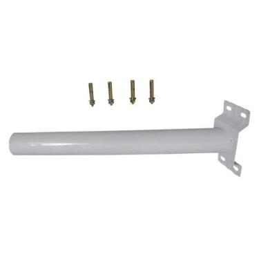 Imagem de Suporte Barra Parede Luminaria Solar Rua Poste Aço Quintal Jardim - Ra