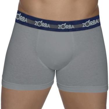 Imagem de Cueca Zorba Boxer Max Tamanhos Especiais - 0702, Grafite, XGG