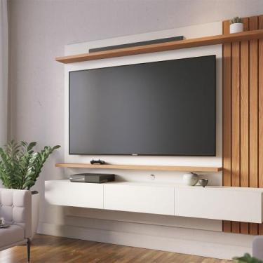 Imagem de Painel TV 70 Pol 180cm Bancada Suspensa Ripado Luca C04 - D'Rossi - D 