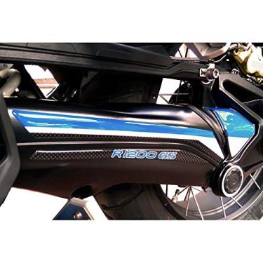 Imagem de Resin Bike Adesivos 3D de motocicleta compatíveis com BMW R 1200 GS Adventure Rallye 2013-2018. Proteção de braço oscilante contra impactos e arranhões. Adesivos de resina - Feito na Itália