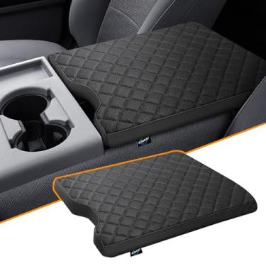 Imagem de GAWAF Capa de console central compatível com Ford F150 2015-2025, 2017-2025 F250 F350 F450 com acessórios de apoio de braço de assento de salto 40/20/40, protetor de capa de apoio de braço de couro
