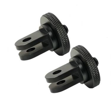 Imagem de LANXIRE Adaptador de tripé de câmera de alumínio 1/10.2 cm-20 suportes adaptadores de conversão compatíveis com câmeras de ação Gopro Insta360 e outros acessórios padrão de 1/4, adaptador de montagem