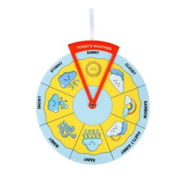 Imagem de Tabela meteorológica para rodas pré-escolares, roda meteorológica para pré-escola, atividades educativas e de aprendizagem para crianças, tabela meteorológica para decoração de sala de aula