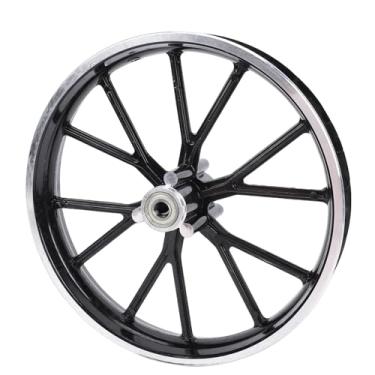 Imagem de Jiawu 2.50-10 Dirt Bike Wheel Hub 10'', Aro de Liga de Alumínio para Mini Pocket Bike Bicicleta Elétrica 49 50ml Dirt Bike,Com Design de Cubo Alargado para Melhor Manuseio Off-road (roda da frente)