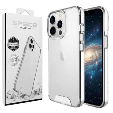 Imagem de Capa Case Space Collection Clear Compatível AppIe iPhone 16E Anti Impacto Luxo Trasparente