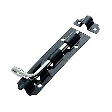 Imagem de Trava de ferro com parafuso deslizante resistente para segurança de porta de galpão de portão, 10 cm, pacote com 3