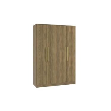 Imagem de Guarda-roupa 4 Portas 2 Gavetas Kappesberg Adapt Nogueira