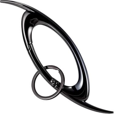 Imagem de Chaveiro mosquetão legal de aço inoxidável resistente com clipe de berloques, suporte de gancho, fivela para chave