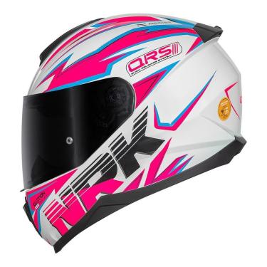 Imagem de Capacete Norisk Razor Ghost Branco e Rosa-Feminino