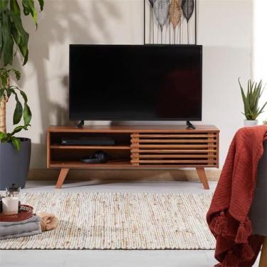 Imagem de Rack TV Bancada Madeira 40 Polegadas 1 Porta de Correr Sean - IDIMEX, 