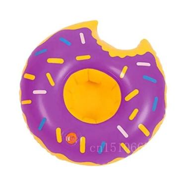 Imagem de Suporte Inflável Para Bebidas Em Forma De Flamingo Rosa, Flutuador De 