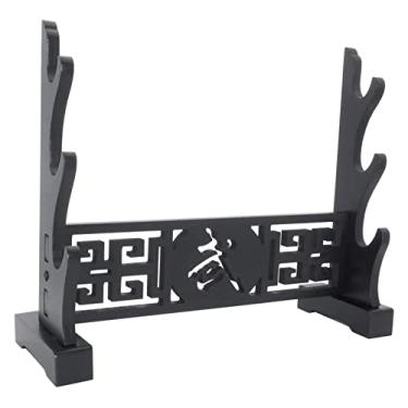 Imagem de pcagfaajmh Suporte de espada Suporte de exibição de espada Katana Genji Samurai Japonês Lâmina de Espada Medieval Suporte de Espada Rack Suporte de Exibição de Arma (3)