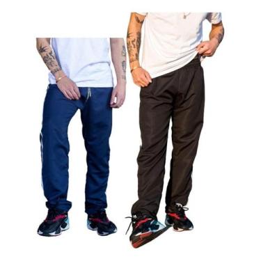 Imagem de Kit 2 Calça Adulto Masc Tactel 1 Bolso Caminhada Inverno 076 - J94, 1 