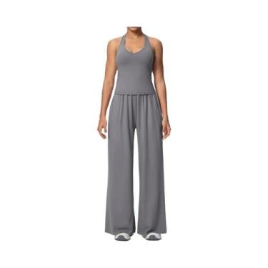 Imagem de Conjunto De Yoga Feminino Slim De Secagem Rápida, Cor Sólida, Top I-Sh