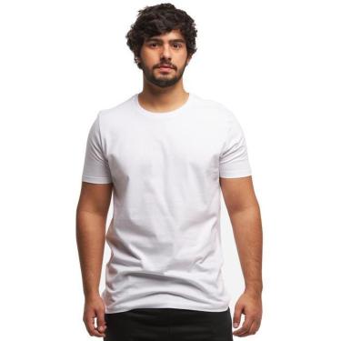 Imagem de Camiseta Long Manga Curta Basica Lisa Masculina-Masculino
