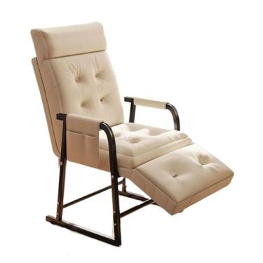Imagem de Cadeira de escritório reclinável dobrável para escritório em casa pode ficar plana e preguiçosa, sofá, pausa para almoço, com pernas, arrastar e encostar, cama de solteiro, varanda, descanso, sofá