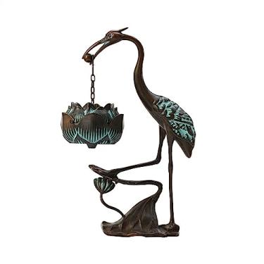 Imagem de Decorações decorativas criativas com requintado queimador de incenso em forma de guindaste de fluxo reverso para meditação