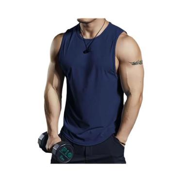 Imagem de Camiseta Sem Mangas Masculina De Secagem Rápida Para Corrida, Treiname