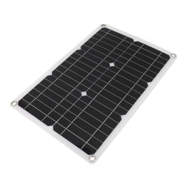 Imagem de LiebeWH Kit de Painel Solar Portátil 20W 18V Silício Monocristalino Carregador à Prova d'água para RV Iate Camping Energia de Emergência