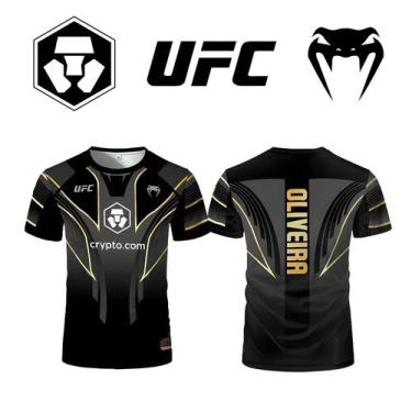 Imagem de Camiseta Unissex Oversized Para Treino De Boxe UFC, Secagem Rápida, Ve
