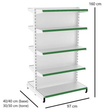 Imagem de Gôndola Central Dupla Face Prateleira 1 Inicial