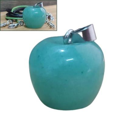 Imagem de Pingente pedra natural maçã do amor ametista unakita quartzo jaspe aco