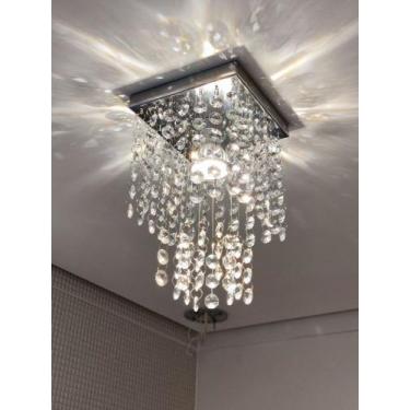 Imagem de Lustre de cristal para sala,vai montado soquete E27. - Jana Lustres, S